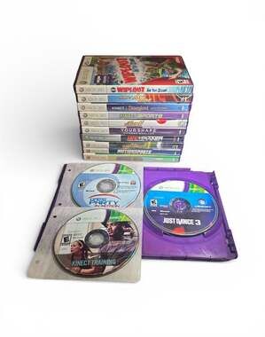 Lot of 13 Xbox 360 Kinect Games: Sports, Fitness, Just Dance 3, Wipeout & more!